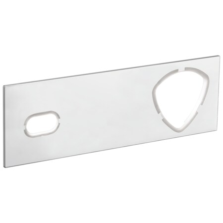 Delta Zura Single Handle Wall Mount Escutcheon Assembly Matte Black RP84367BL